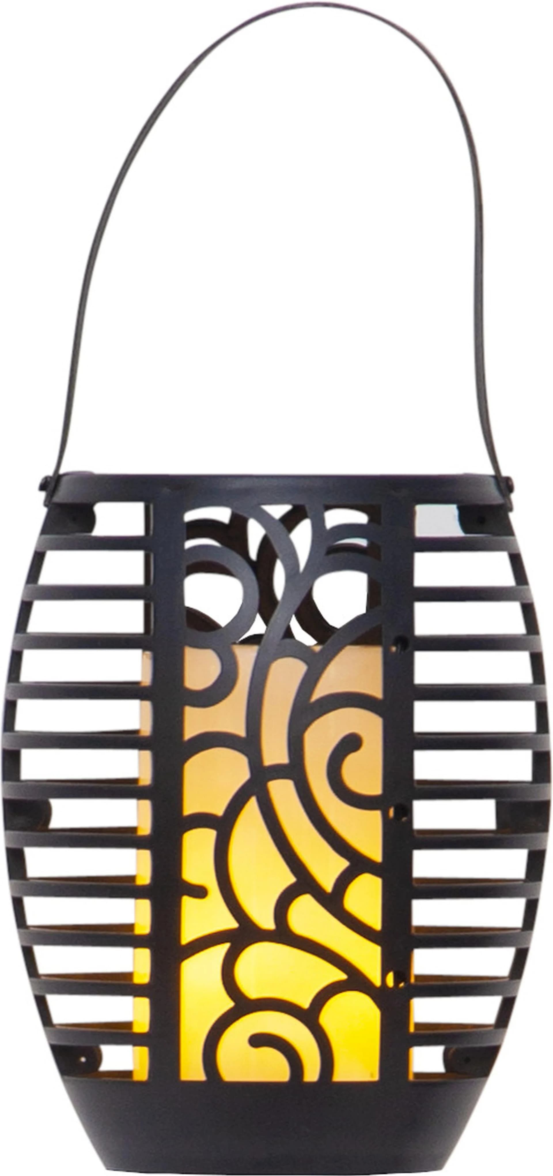 LED-Solarlampe Flame, drei Nutzungsoptionen, 42 cm