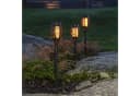 STAR TRADING LED Gartenfackel Star Mini 3er Set Schwarz Solar Bild 1