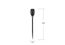 STAR TRADING LED Gartenfackel Star Mini 3er Set Schwarz Solar Bild 5