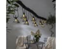 LED-Lichterkette Circus Shade mit 12 Schirmen Grau Bild 1