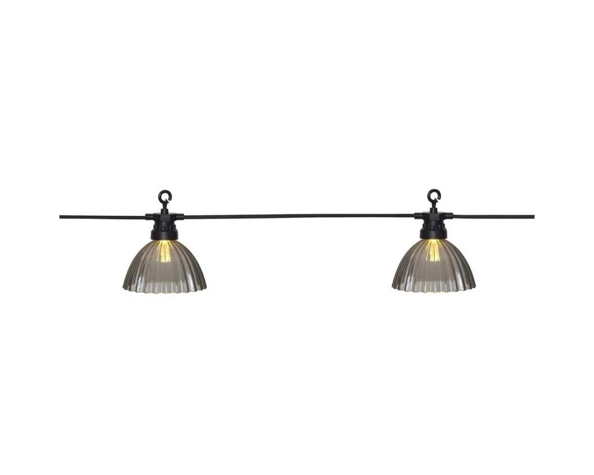 LED-Lichterkette Circus Shade mit 12 Schirmen Grau - Bild 2