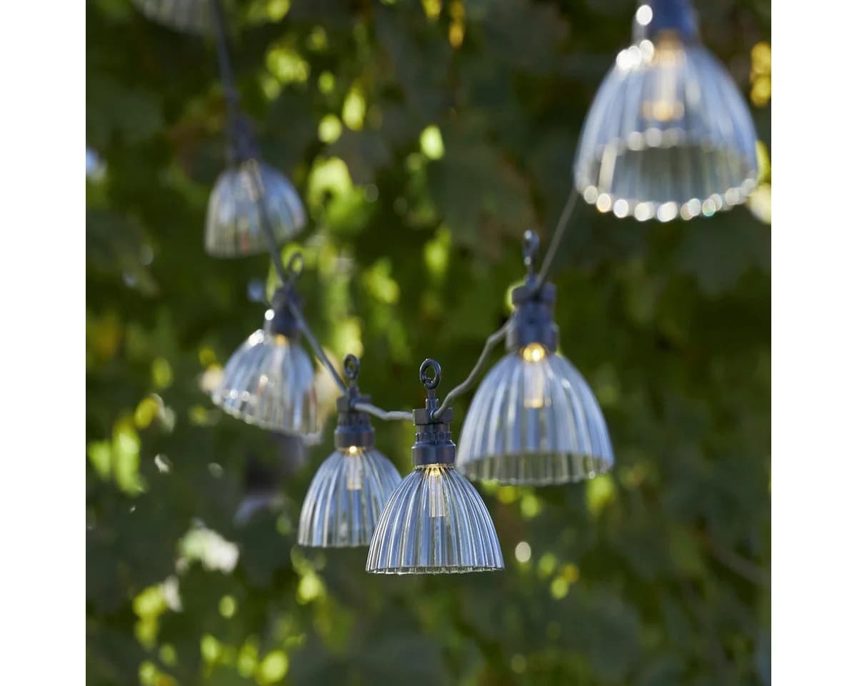 LED-Lichterkette Circus Shade mit 12 Schirmen Grau - Bild 5