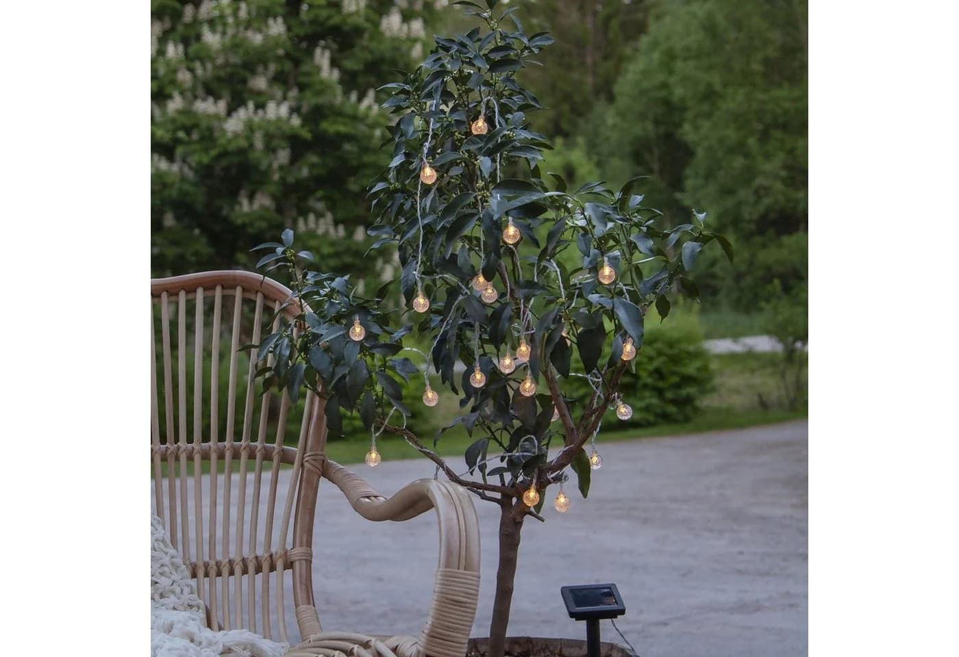 Star Trading LED Solar Lichterkette 20 Mini Kugeln Warmweiß - Bild 3