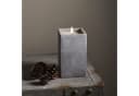 STAR TRADING LED-Kerze Flamme Cem Grau Zement mit Echtwachs Bild 3