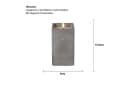 STAR TRADING LED-Kerze Flamme Cem Grau Zement mit Echtwachs Bild 4