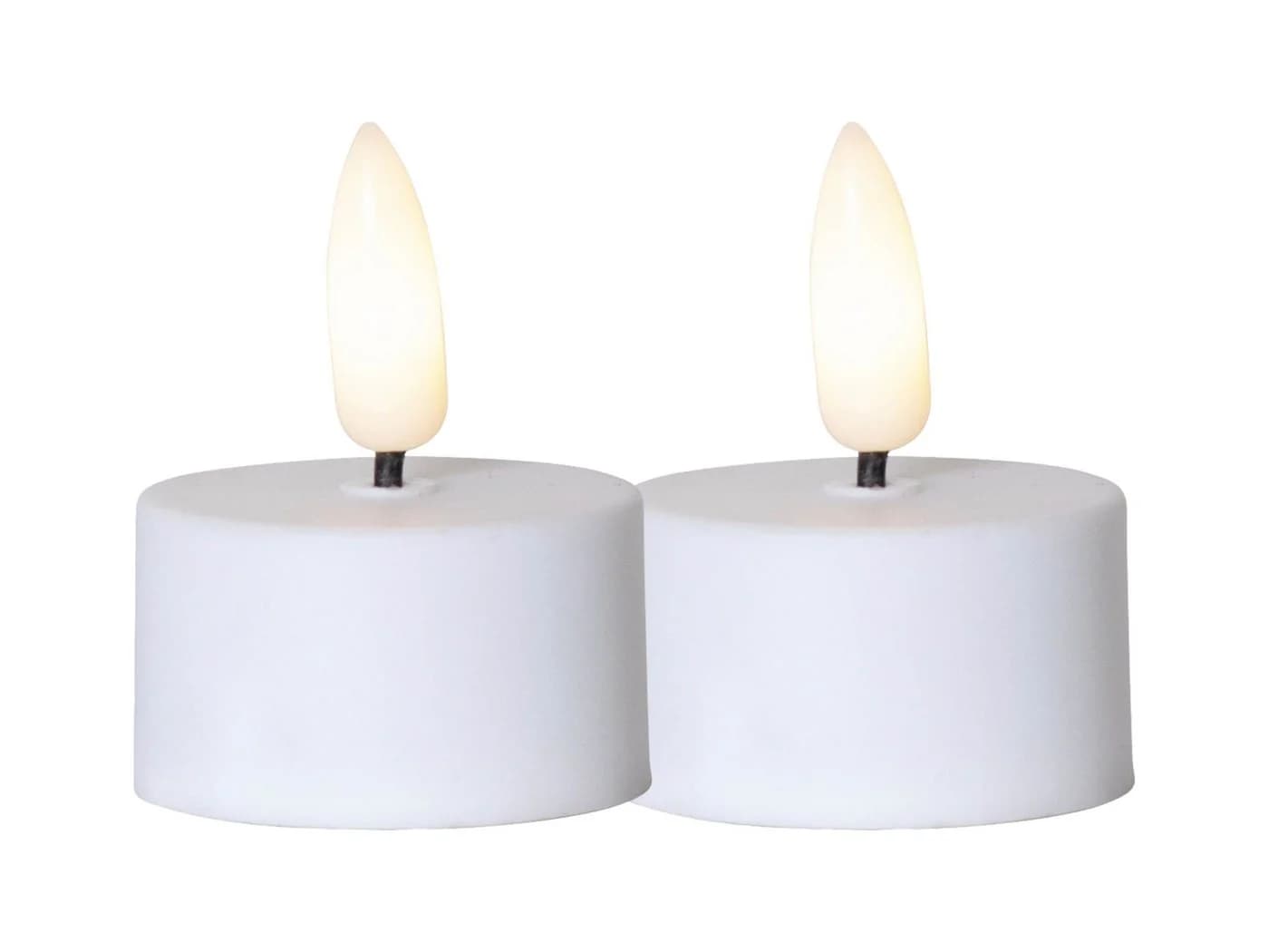 STAR TRADING LED-Kerze Flamme Set 2-tlg. Weiß 3D-Flamme Timer - Bild 2