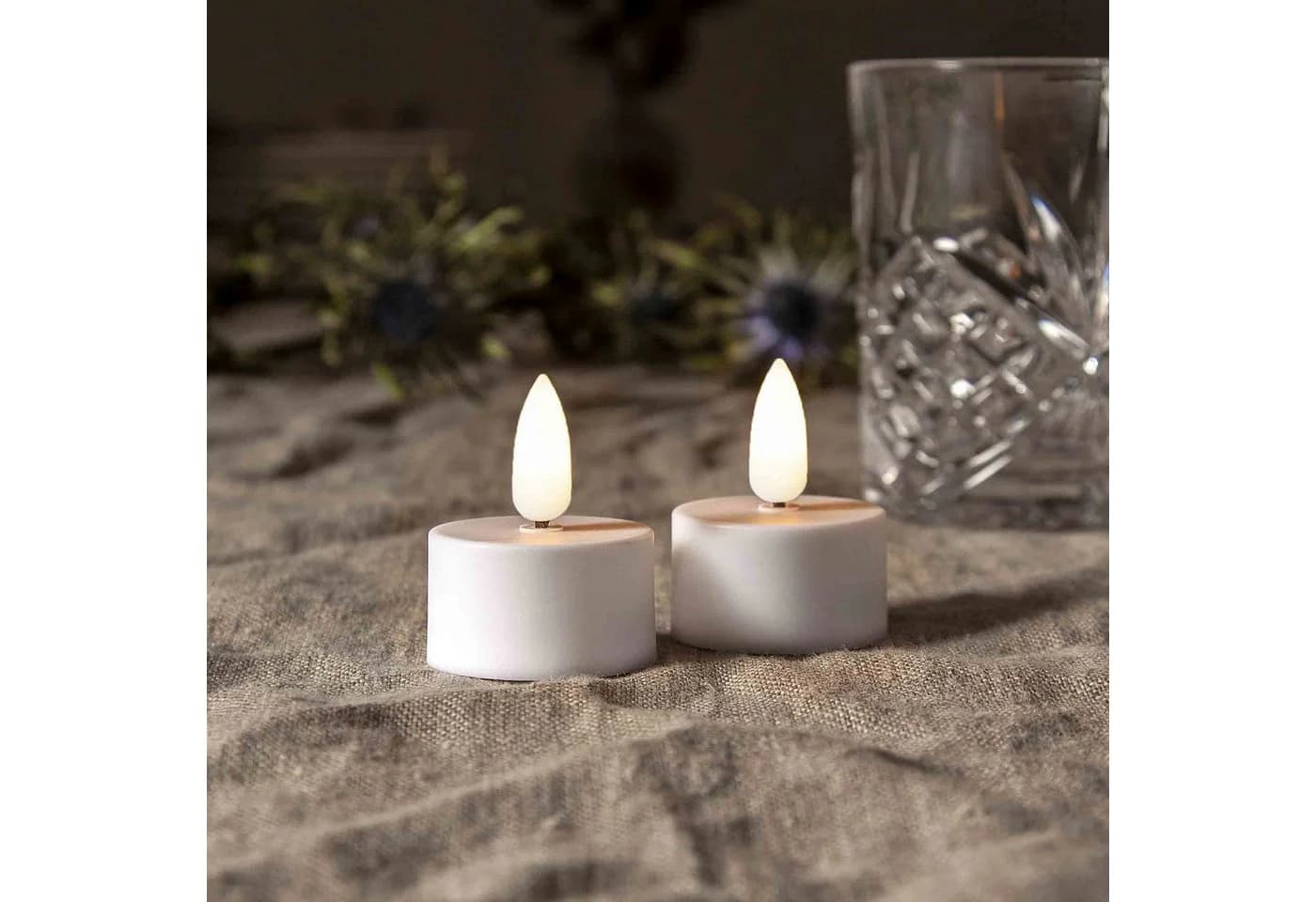 STAR TRADING LED-Kerze Flamme Set 2-tlg. Weiß 3D-Flamme Timer - Bild 3