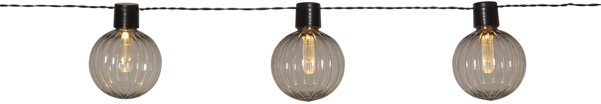 Star Trading LED-Lichterkette Archy Schwarz 10 Flammen