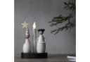 STAR TRADING LED Schwibbogen Kerzenleuchte Christmas Joy Schwarz/Weiß Bild 1