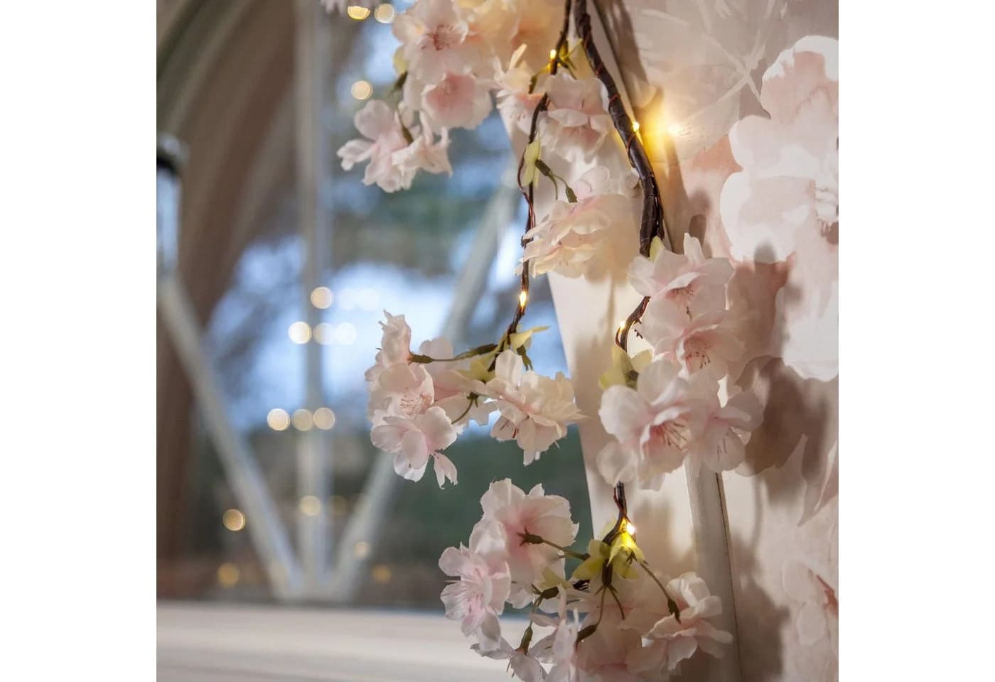 STAR TRADING LED-Girlande "Cherryflower" 48-flammig Lila Rosa - Bild 5