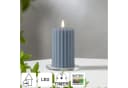 STAR TRADING LED-Kerze Flamme Stripe Blau Rillen-Optik Bild 1