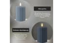 STAR TRADING LED-Kerze Flamme Stripe Blau Rillen-Optik Bild 3