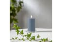 STAR TRADING LED-Kerze Flamme Stripe Blau Rillen-Optik Bild 5