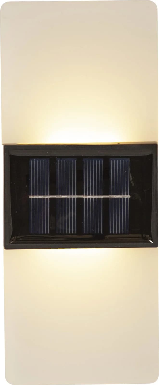 LED-Solar-Außenwandleuchte Wally 20x8 cm Weiß Solarbetrieb