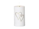 STAR TRADING LED-Kerze Flamme Heart Weiß/Gold Timer Sensor Bild 2