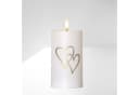 STAR TRADING LED-Kerze Flamme Heart Weiß/Gold Timer Sensor Bild 4