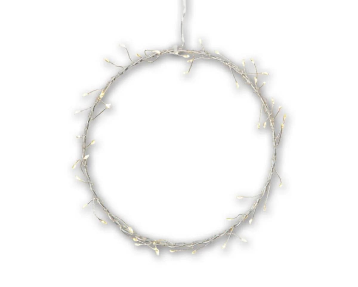 STAR TRADING LED Fensterleuchter POPPY Ring 50 LEDs warmweiß silber - Bild 3