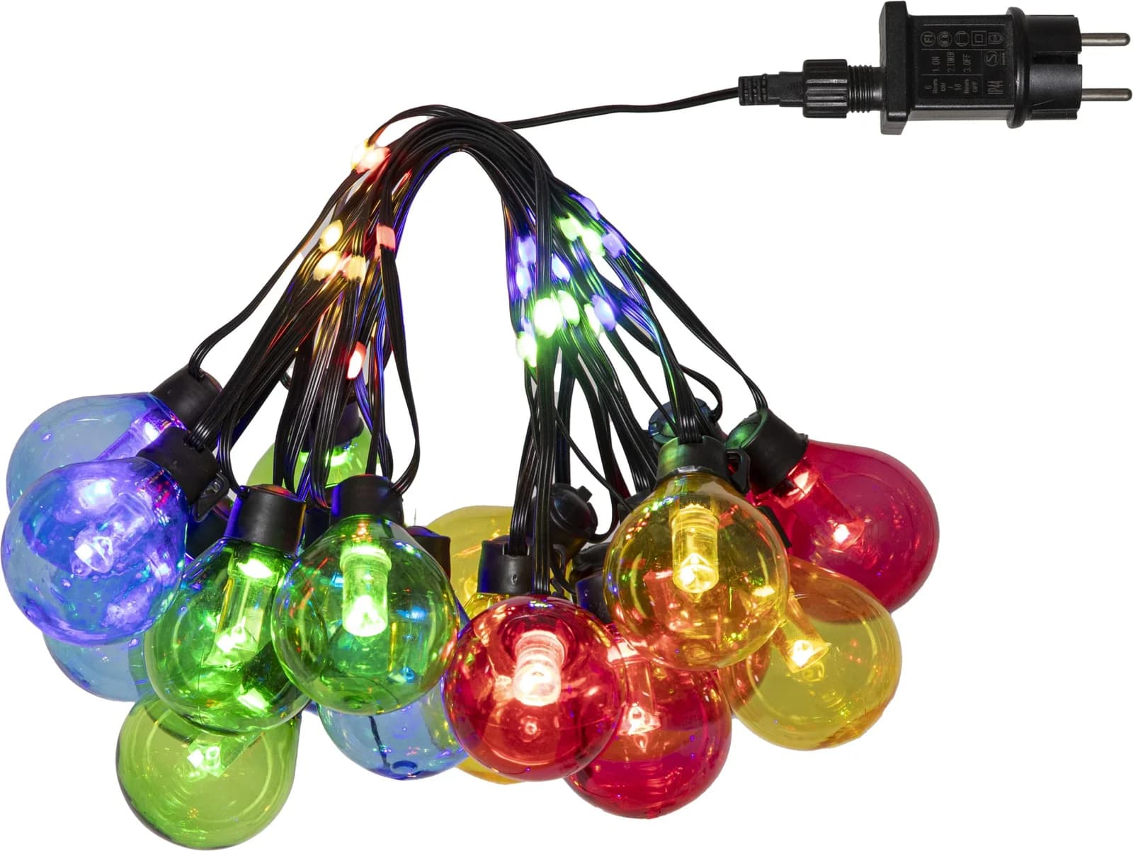 Parforce Traditional Hunting LED-Lichterkette Bolla Bunt 60 LEDs