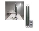STAR TRADING LED-Stabkerzen FLAMME SLIM Grün 2er Set mit Fernbedienung Bild 2
