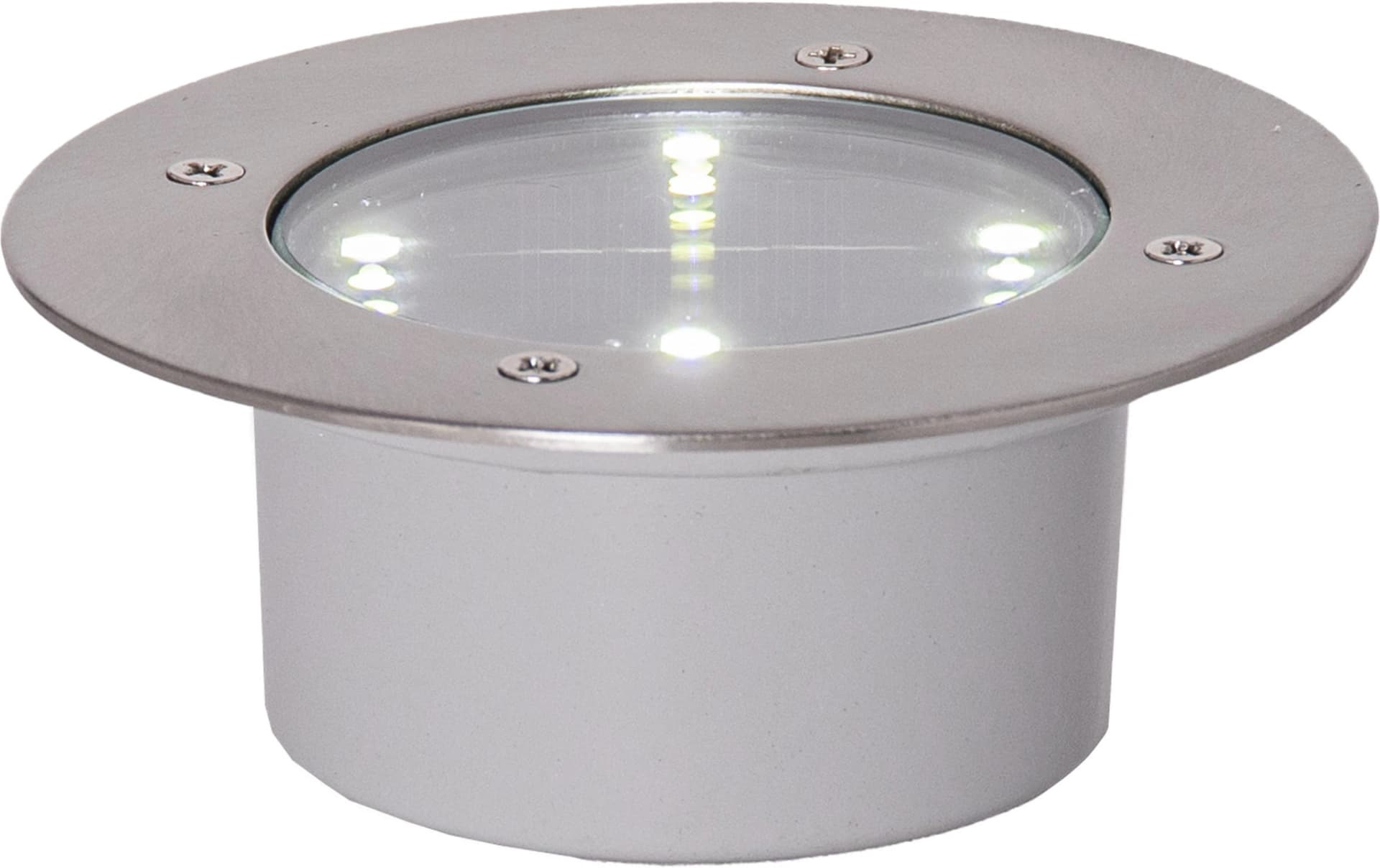 Parforce Traditional Hunting LED Solar-Bodenleuchte Silber