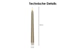 STAR TRADING LED-Stabkerzen 2er Set Gold 3D-Flamme Timer Bild 4