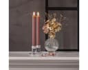 STAR TRADING LED-Stabkerzen STRIPE 2er Set altrosa mit Timer Bild 1