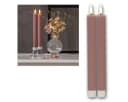 STAR TRADING LED-Stabkerzen STRIPE 2er Set altrosa mit Timer Bild 2