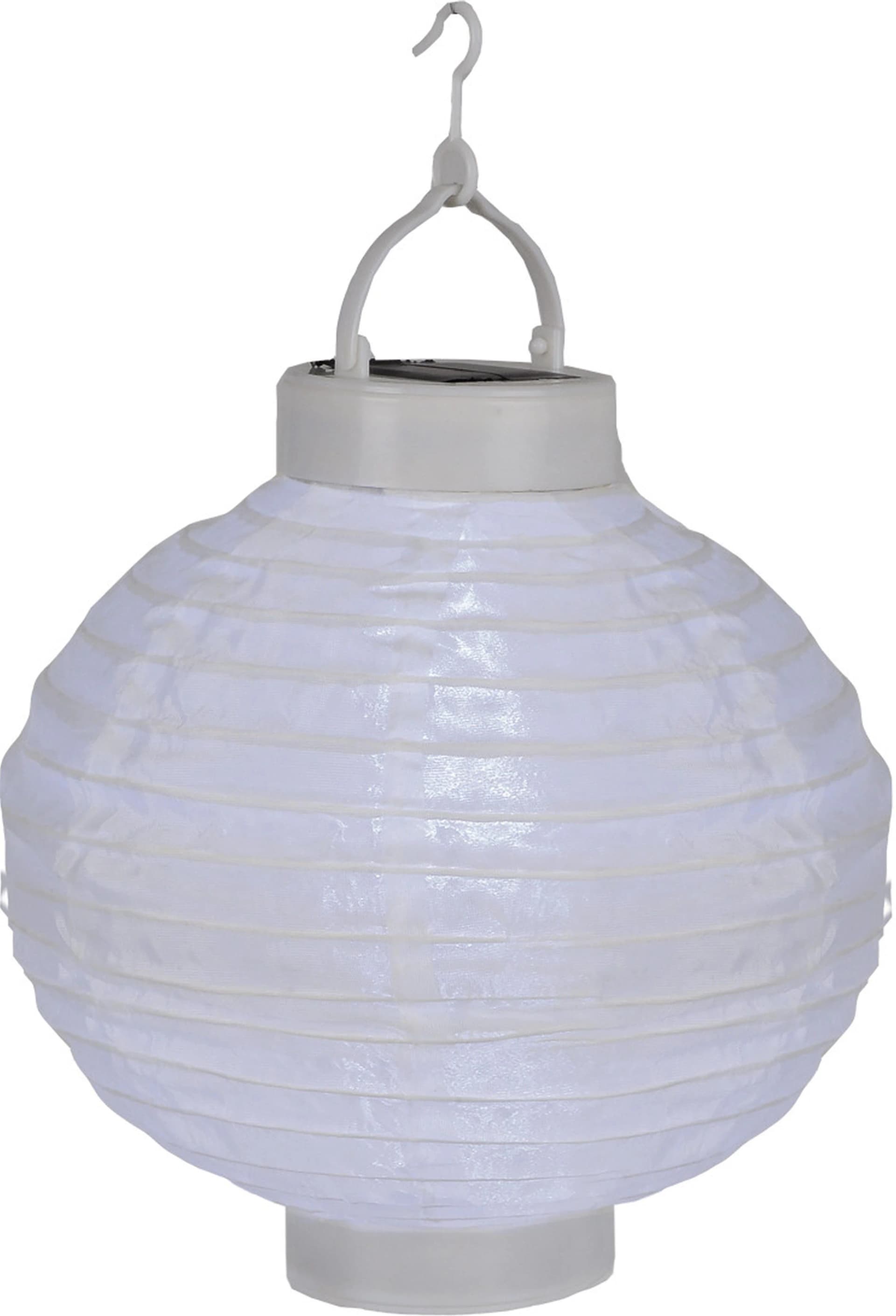 LED-Solar-Lampion Jerrit 20 cm Weiß