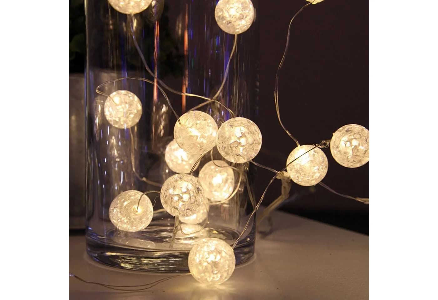 STAR TRADING LED-Lichterkette Batterie 15 LEDs warmweiß Bruchglas - Bild 3