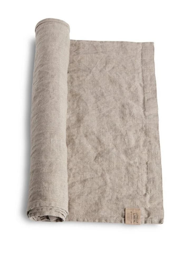 Lovely Linen Tischläufer Natural Beige Skandinavisches Leinen - Bild 2