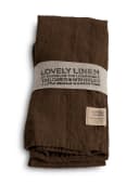Lovely Linen Stoffserviette Leinen Knitterlook Braun 45x45 cm Bild 2