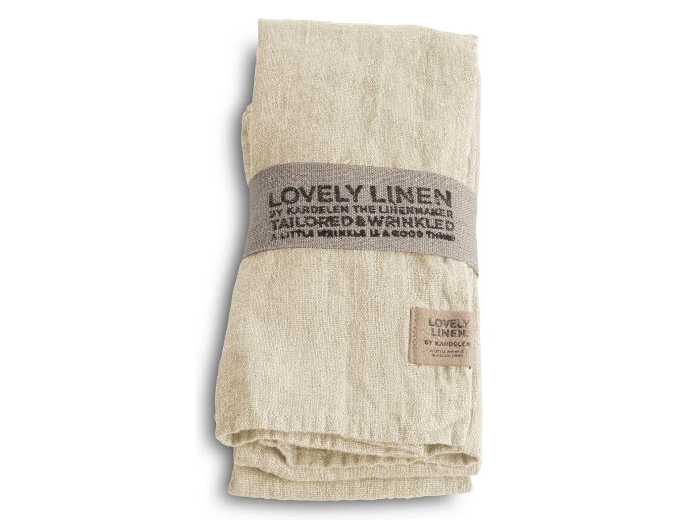 Lovely Linen Stoffserviette Set 4 Vanilla Beige Leinen - Bild 2