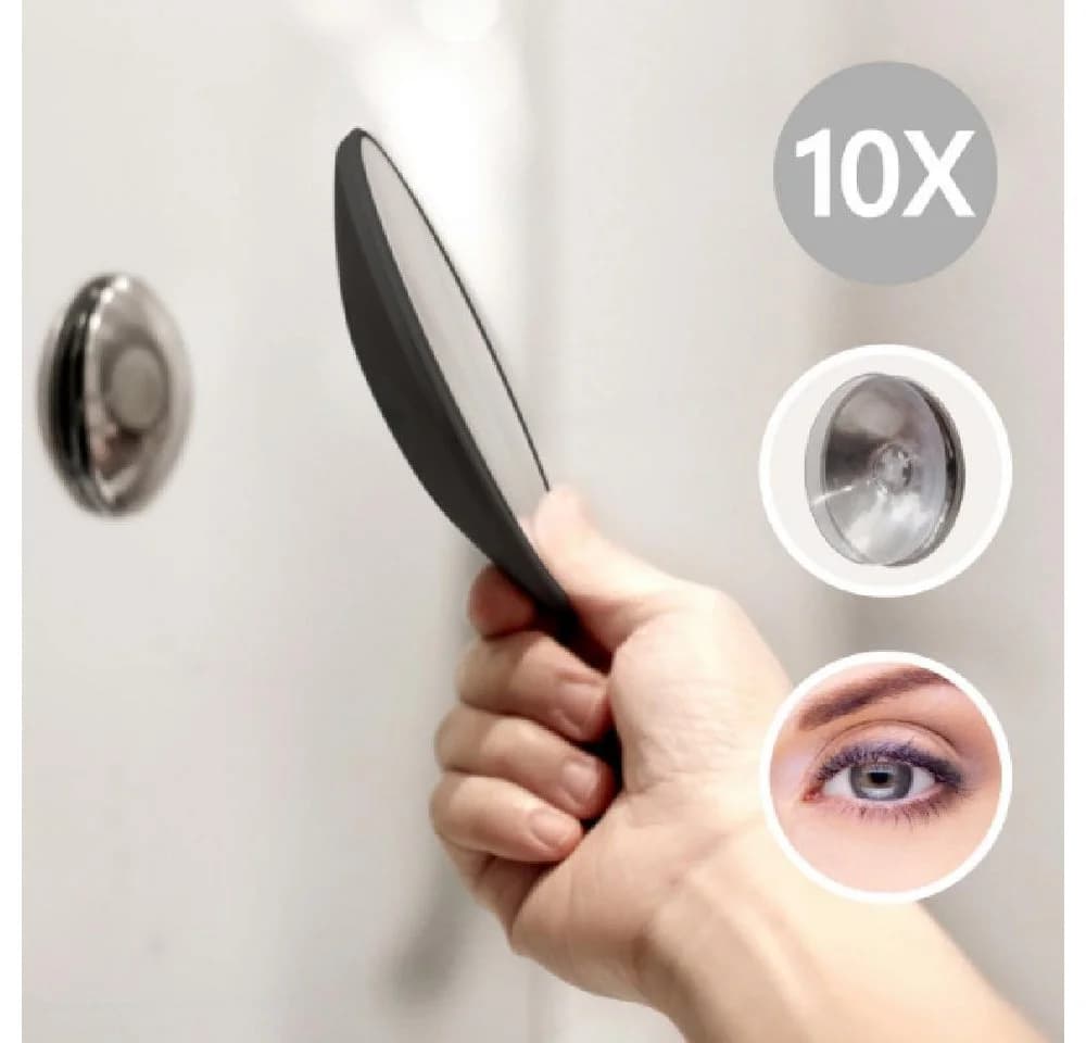 Bosign Make-Up Spiegel Airmirror Schwarz 10-fach Vergrößerung