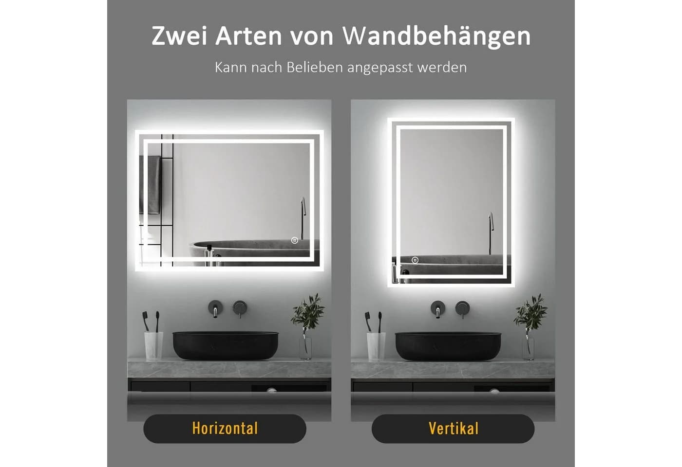 WDWRITTI LED Badspiegel mit Beleuchtung und Speicherfunktion - Bild 5