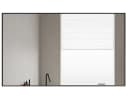 Boromal Wandspiegel Schwarz Aluminium Rahmen 100x60 60x100 cm Bild 2
