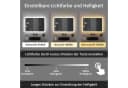 WDWRITTI LED Badspiegel mit Touch-Steuerung und dimmbarem Licht Bild 3