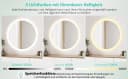 WDWRITTI LED-Rundspiegel 60cm mit dimmbarem Licht und Speicherfunktion Bild 1