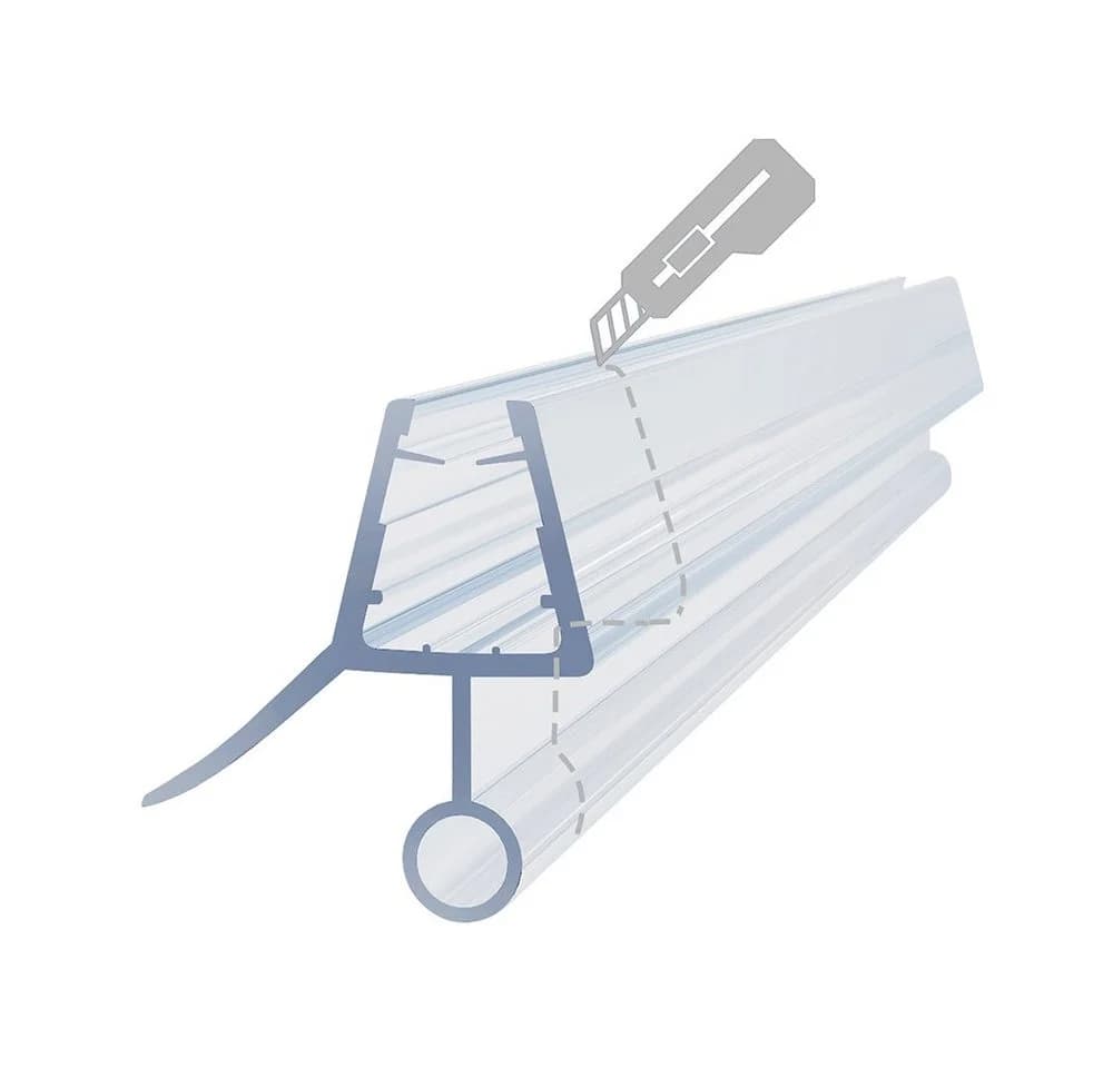Boromal Duschdichtung 100cm für 7-8mm Glas mit verlängerter Innenlippe - Bild 4
