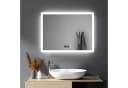 WDWRITTI LED Badspiegel mit Uhr und Touch-Bedienung Bild 2