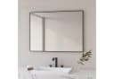 Hopibath Badspiegel mit Alurahmen Schwarz Bild 1