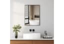 Hopibath Wandspiegel Schwarz Modern Aluminium Rahmen Bild 2