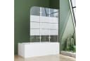 Boromal Badewannenfaltwand 3-teilig 6mm ESG Glas Silber Bild 1