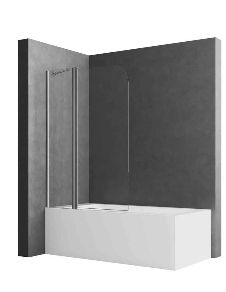 Boromal Badewannenfaltwand 2-teilig mit 5mm Sicherheitsglas - Bild 2