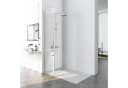 GOEZES Walk-in-Duschwand Glas mit Nano-Beschichtung Silber Bild 1