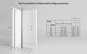 GOEZES Walk-in-Duschwand Glas mit Nano-Beschichtung Silber Bild 5