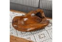 wohnfreuden Dekoschale Teak 45 cm lasiert rustikal Bild 4