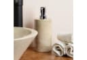 wohnfreuden Seifenspender Marmor Creme Rund Bild 3