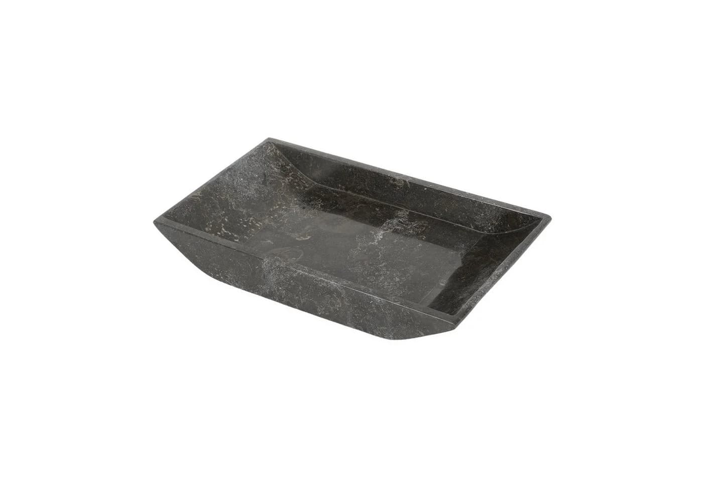 wohnfreuden Dekoschale Marmor Ablageschale Schwarz Rechteckig 30 cm - Bild 2