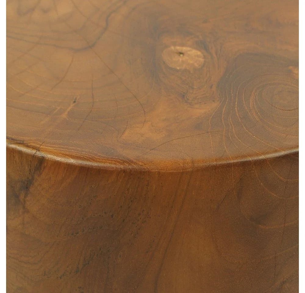 wohnfreuden Sitzhocker Teakholz Elefantenfuß 40 cm - Bild 5