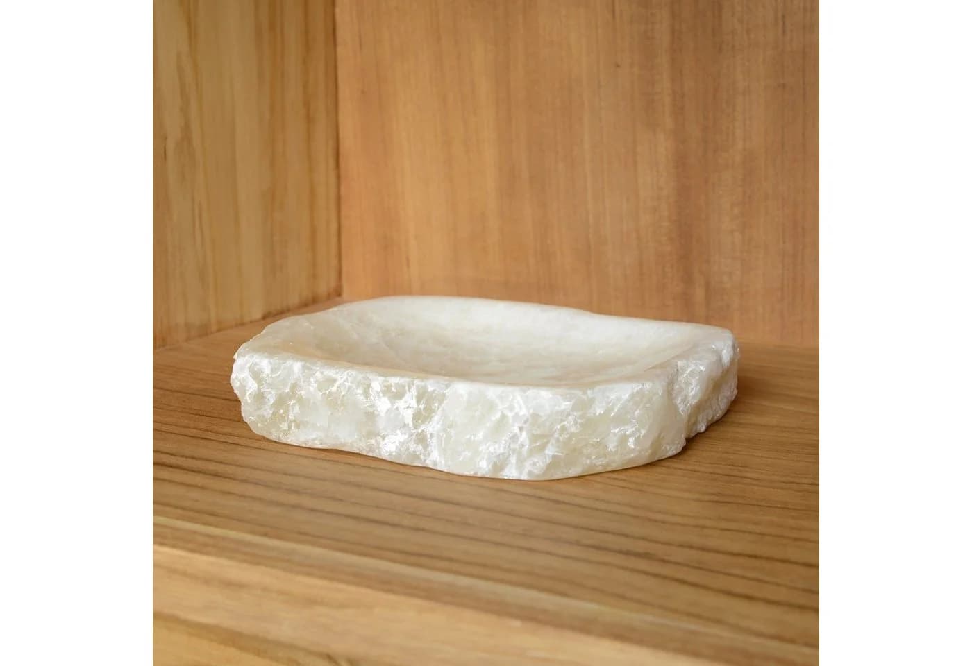 wohnfreuden Dekoschale Onyxmarmor 23 cm Creme Eckig - Bild 4